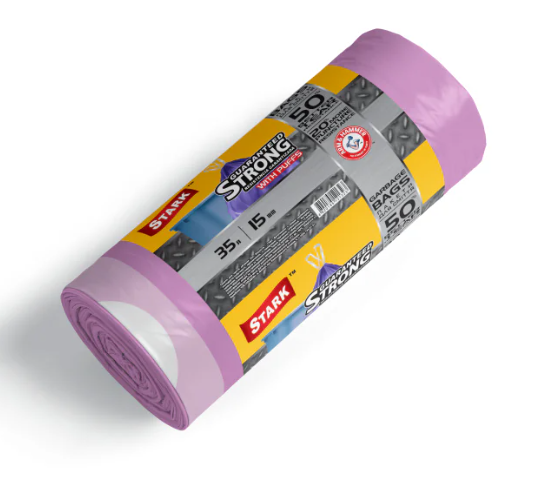 Пакети для сміття 35х15 STARK міцні з завязками